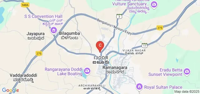 Government First Grade College for Women, Ramangara Map