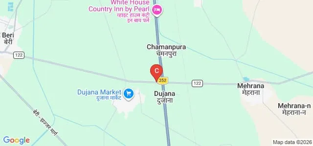 Maa Ganga College of Education, Dujana Map