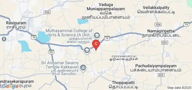 Muthayammal Polytechnic College, Rasipuram Map