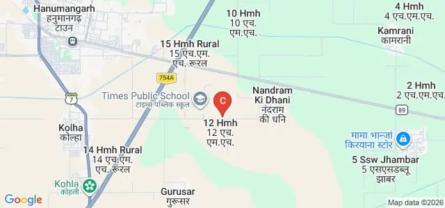 Saraf Institute of Engineering and Technology, Hanumangarh Map