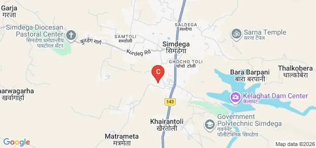 Simdega College, Simdega Map