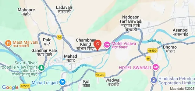 Hirwal Education Trusts College of Science Computer Science and Information Technology, Mahad Map