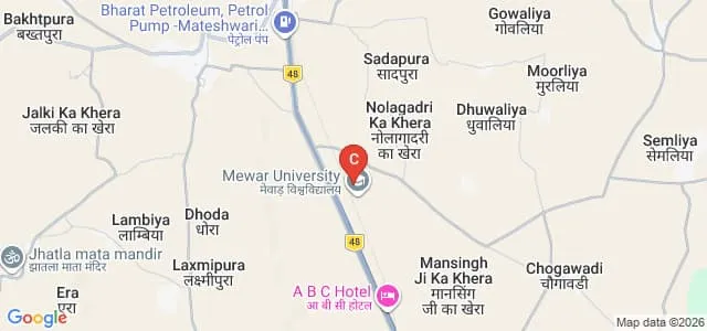 Mewar School of Engineering and Technology, Chittorgarh Map
