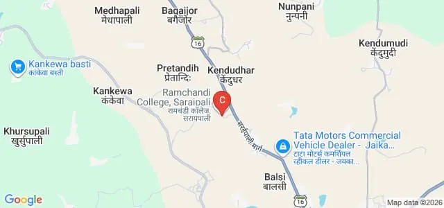 Ramchandi Mahavidyalaya, Saraipali Map
