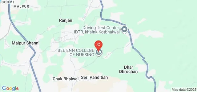 BEE ENN College of Nursing, Jammu Map