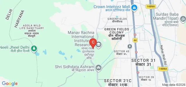 School of Engineering, Manav Rachna University, Faridabad Map