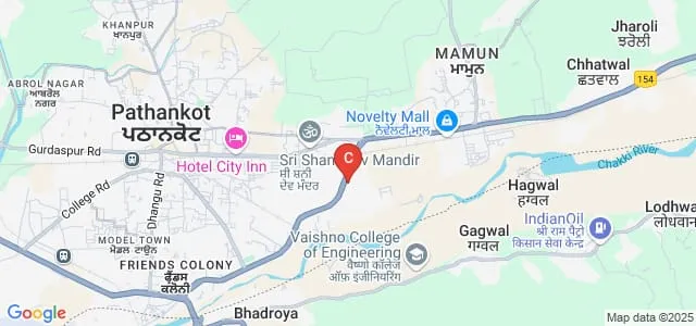 Adarsh Bhartiya College, Pathankot Map