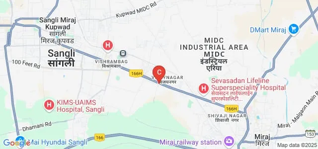 Shree Ambabai Talim Sanstha's Diploma in Pharmacy College, Miraj Map