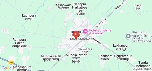 Rajkiya Sanatakottar Mahavidyalaya, Bazpur Map
