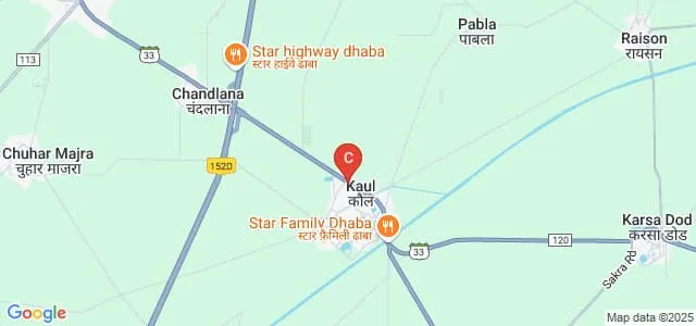 Babu Anant Ram Janta College, Kaul Map