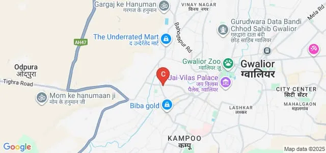Madhav Mahavidyalaya, Gwalior Map