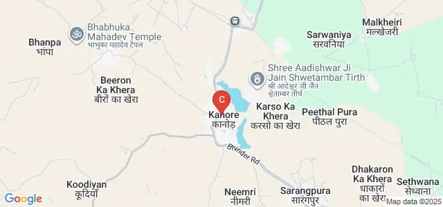 Pt Udai Jain College Jawahar Vidhyapeeth, Kanore Map
