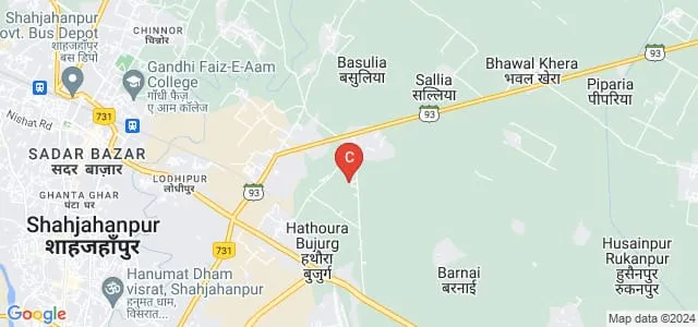 Dr DP Singh Mahavidyalaya, Shahjahanp Map