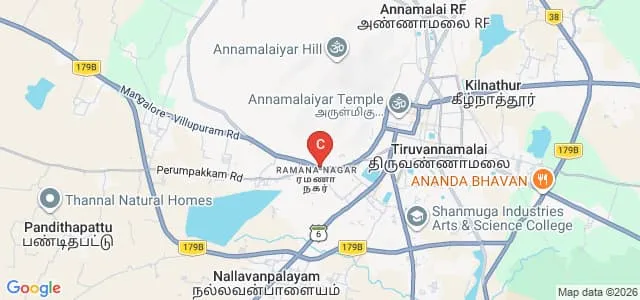 Government Arts College, Tiruvannamalai Map