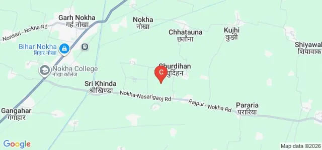 Indu Tapeshwar Singh Mahila College, Bikramganj Map