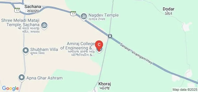 Amiraj College of Engineering and Technology, Ahmedabad Map