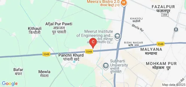 Vidya International School of Business, Meerut Map