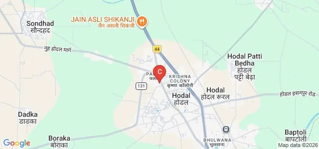 Maharani Kishori Memorial College of Education, Hodal Map