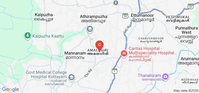 Bishop Kurialacherry College For Women, Kottayam Map