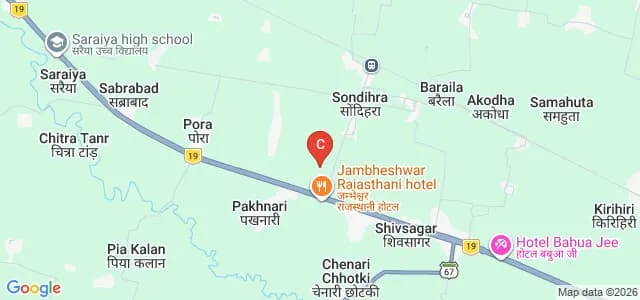 Parmarth Institute of Teacher's Education, Rohtas Map