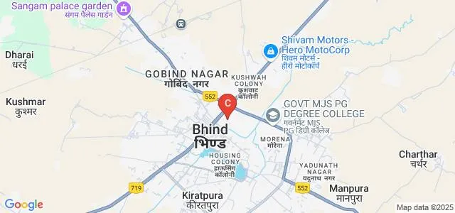 Chaudhary Dilip Singh Nursing College, Bhind Map