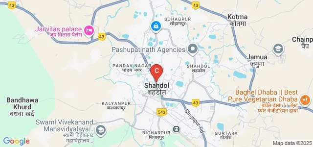 Pt SN Shukla Government PG College, Shahdol Map