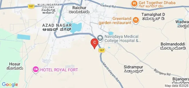 Vedanta College, Raichur Map