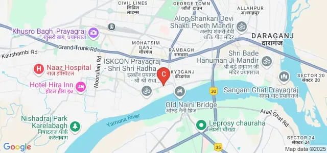 Ewing Christian College, Allahabad Map