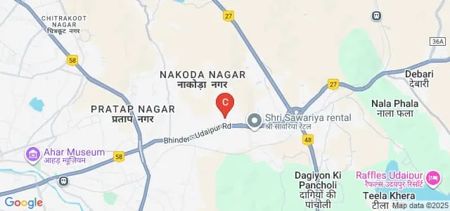 Singhania Law College, Udaipur Map