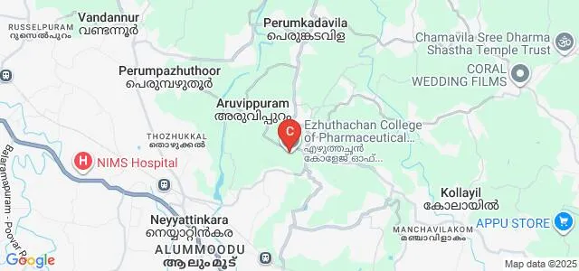 Ezhuthachan College of Pharmaceutical Sciences, Thiruvananthapuram Map