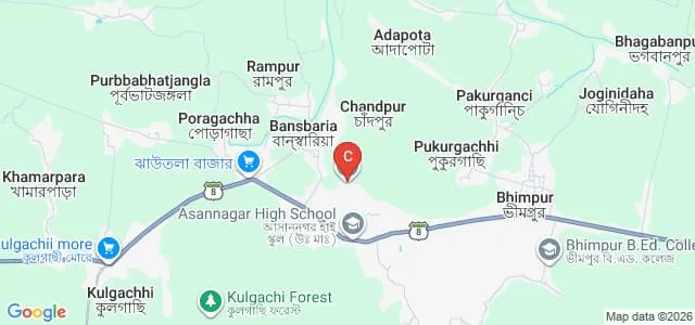 Asannagar Madan Mohan Tarkalankar College, Naida Map