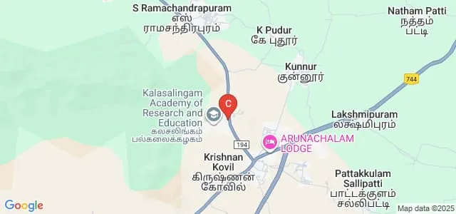 Arulmigu Kalasalingam College of Pharmacy, Virudhunagar Map