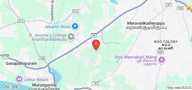 Nadar Mahajana Sangam Kamaraj Polytechnic College, Kanyakumari Map