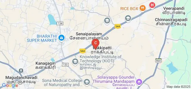 RKKR School of Management Studies, Salem Map