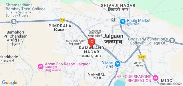 Ojaswini College of Architecture and Design, Jalgaon Map