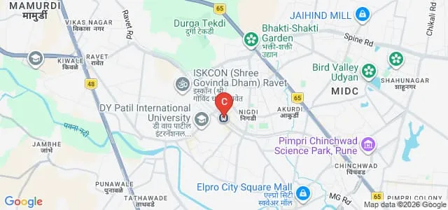 Padmashree Dr DY Patil Institute of Pharmacy, Akurdi Map