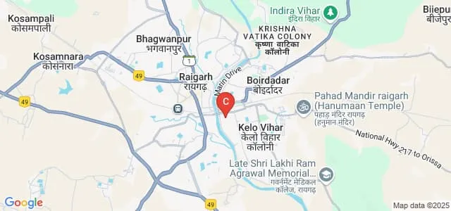 Raigarh City College, Raigarh Map