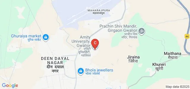 Amity School of Engineering and Technology, Gwalior Map
