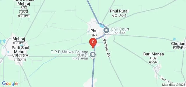 College of Engineering and Management, Punjabi University Neighbourhood Campus, Rampura Phul Map