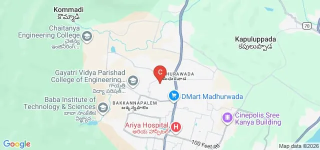Gayatri Vidya Parishad College of Engineering, Visakhapatnam Map