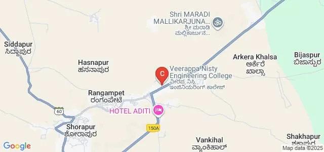 Veerappa Nisty Engineering College, Shorapur Map