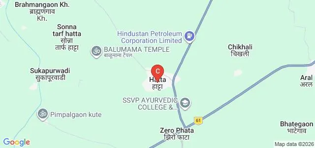 SSVP Homeopathic Medical College and Research Institute, Hingoli Map