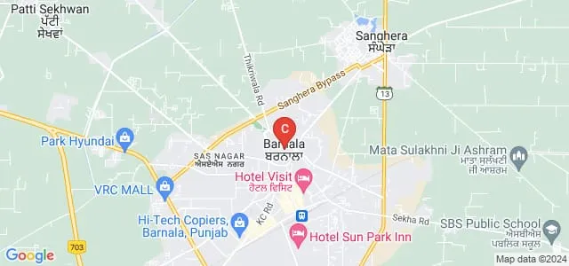 DS Dani College of Higher Education, Barnala Map