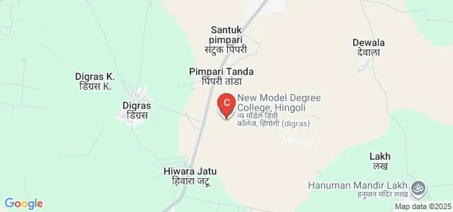 New Model Degree College, Hingoli Map