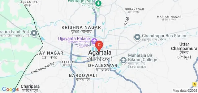 Women's College, Agartala Map