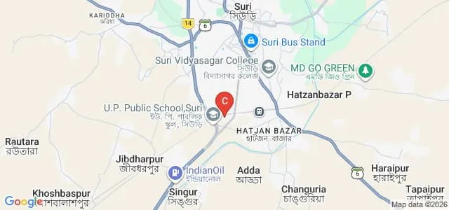 Prabhat Jyotirmoyee Educational Research Institute, Birbhum Map