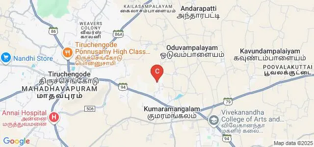 Sengunthar College of Engineering, Tiruchengode Map