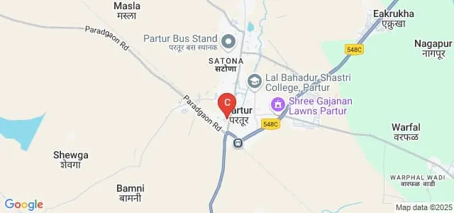 Bhanudasrao Chavan Arts Commerce and Science College, Partur Map