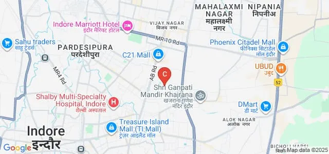 Renaissance Law College, Indore Map