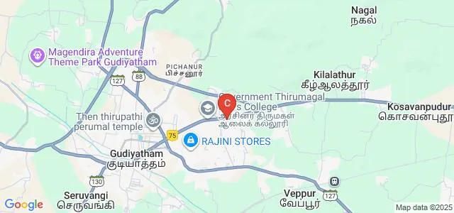Rajagopal Polytechnic College, Gudiyattam Map